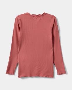 FINJASK T-SHIRT LONG SLEEVE - Coral Pink