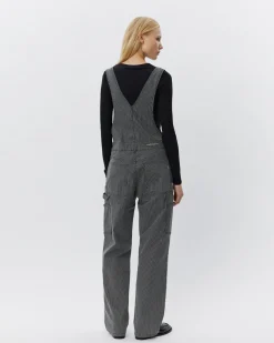 FLORANCASW OVERALLS - Black thin stripe