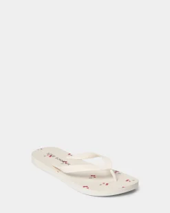 FRIDASY SANDAL - Off White AOP Cherry