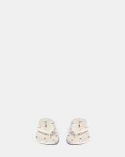 FRIDASY SANDAL - Off White AOP Cherry