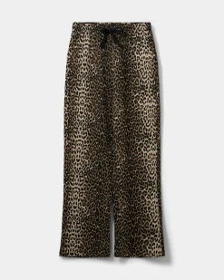GABBISW SWEATPANTS - Light brown leopard