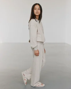 GABBISY SWEATPANTS - Beige Melange