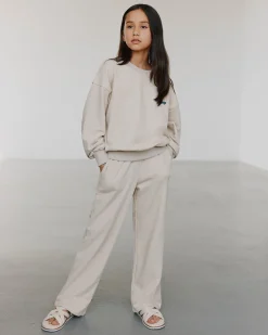 GABBISY SWEATPANTS - Beige Melange