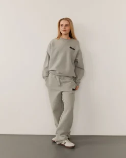 GABBISY SWEATPANTS - Grey melange
