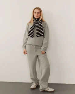 GABBISY SWEATPANTS - Grey melange