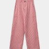 GITTESY TROUSERS - Berry red
