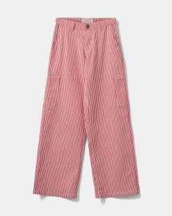 GITTESY TROUSERS - Berry red