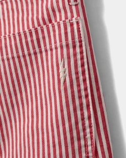 GITTESY TROUSERS - Berry red