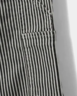 GITTESY TROUSERS - Brown Striped