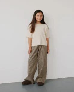 GITTESY TROUSERS - Chocolate brown