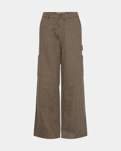 GITTESY TROUSERS - Chocolate brown