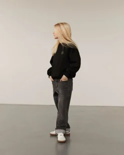 GITTESY TROUSERS - Dark grey