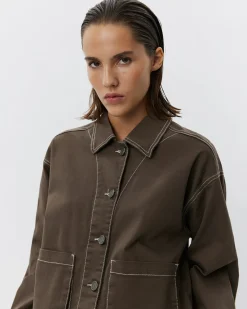GRACESW JACKET - Dark brown