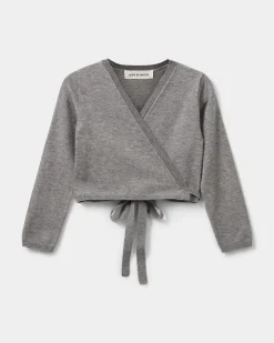 GRACYSK CARDIGAN - Light grey melange