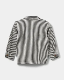 HECTORSK JACKET - Black striped