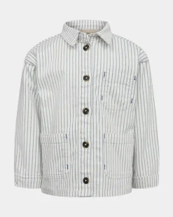 HECTORSK JACKET - Blue striped