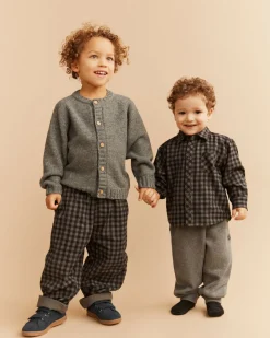 HELMUTSB SHIRT - Black checked