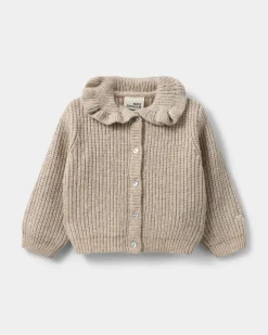 HENNYSB CARDIGAN - Ecru melange