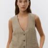 IDASW VEST - Light brown