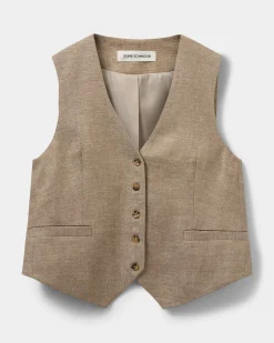 IDASW VEST - Light brown