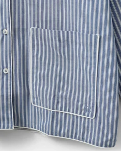 IMANASW SHIRT - Blue striped