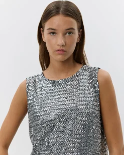 INAYASW TOP - Silver