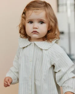 INGASB BLOUSE - Blue striped