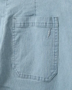 IRISHSW TROUSERS - Light Blue striped