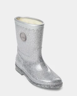 JESSICASK RUBBER BOOT W. LINING - Silver