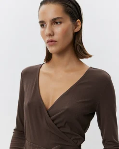 JOODYSW BLOUSE - Brown Fudge