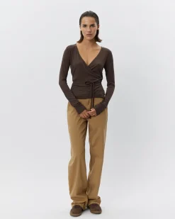 JOODYSW BLOUSE - Brown Fudge