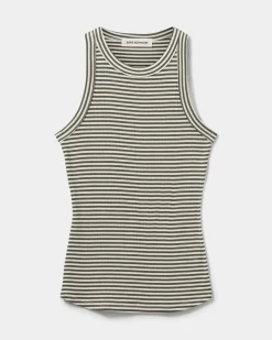 JULLIESW STRIPE TOP - Army striped