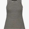 JULLIESW STRIPE TOP - Black striped