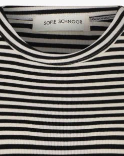 JULLIESW STRIPE TOP - Black striped