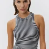 JULLIESW STRIPE TOP - Navy Striped