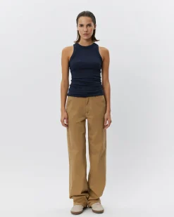 JULLIESW STRIPE TOP - Navy Black striped