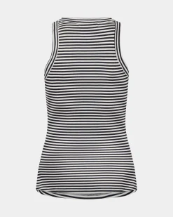 JULLIESW STRIPE TOP - Navy Striped