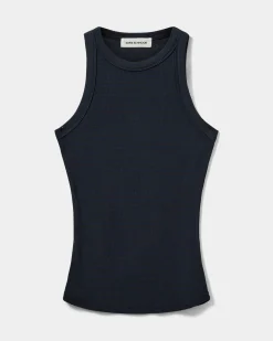 JULLIESW STRIPE TOP - Navy Black striped