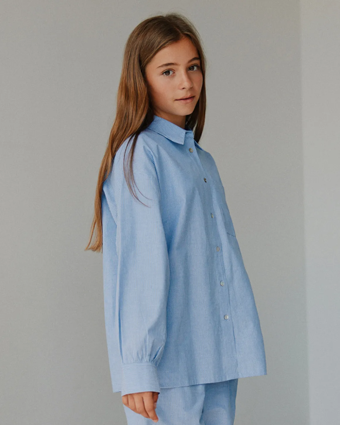 KALIASY SHIRT - Light Blue striped