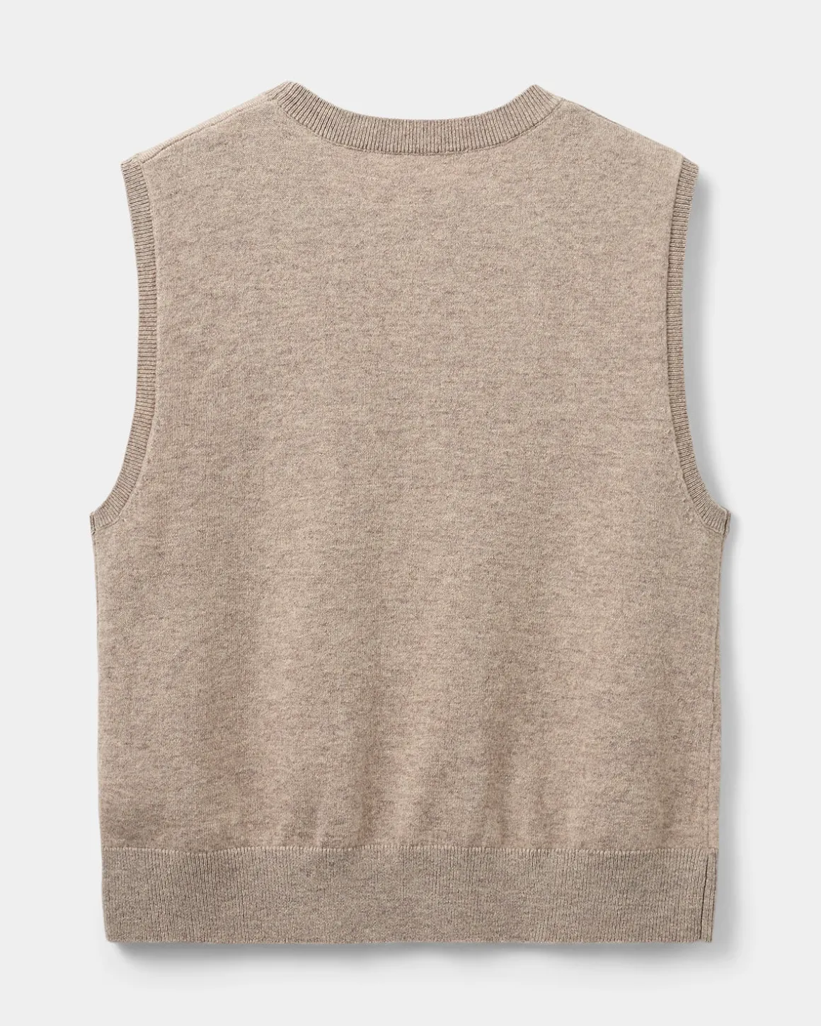 KARLISW VEST - Brown melange