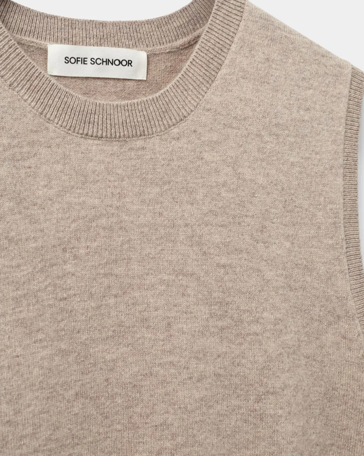 KARLISW VEST - Brown melange