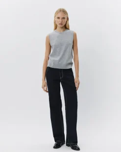 KARLISW VEST - Grey melange
