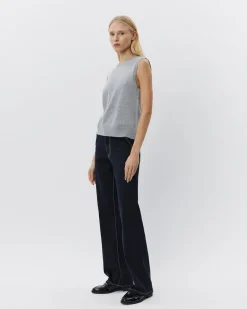 KARLISW VEST - Grey melange