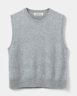 KARLISW VEST - Grey melange