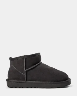 KELLIESY TEDDY BOOT - Dark grey