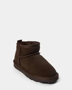 KELLIESY TEDDY BOOT - Dark brown