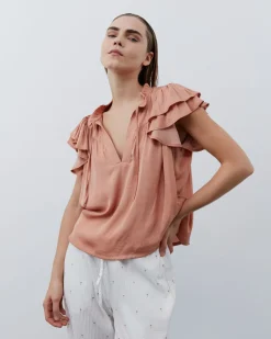 LalilaSW Top - Rosy brown