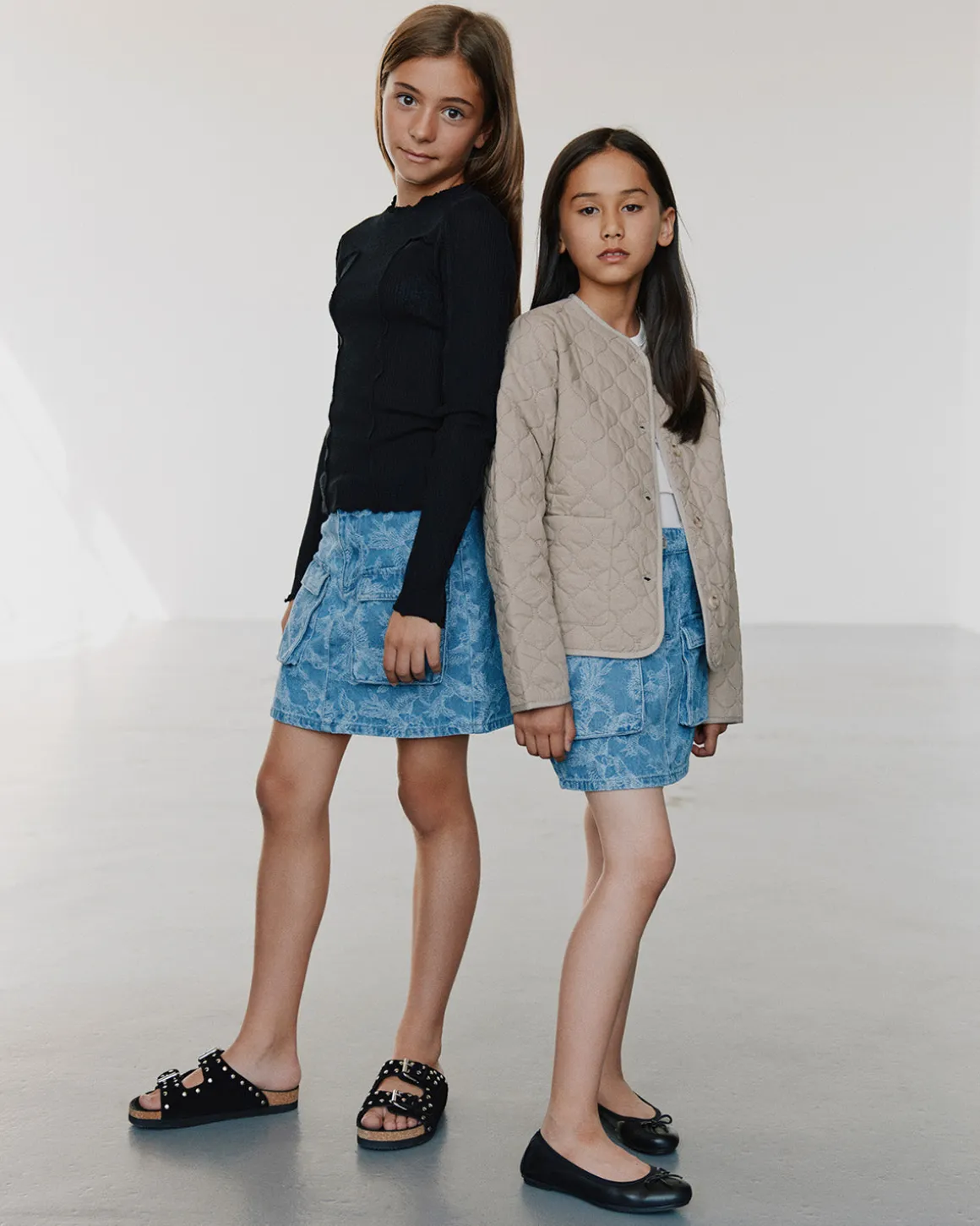 LARASY SKIRT - Light denim blue