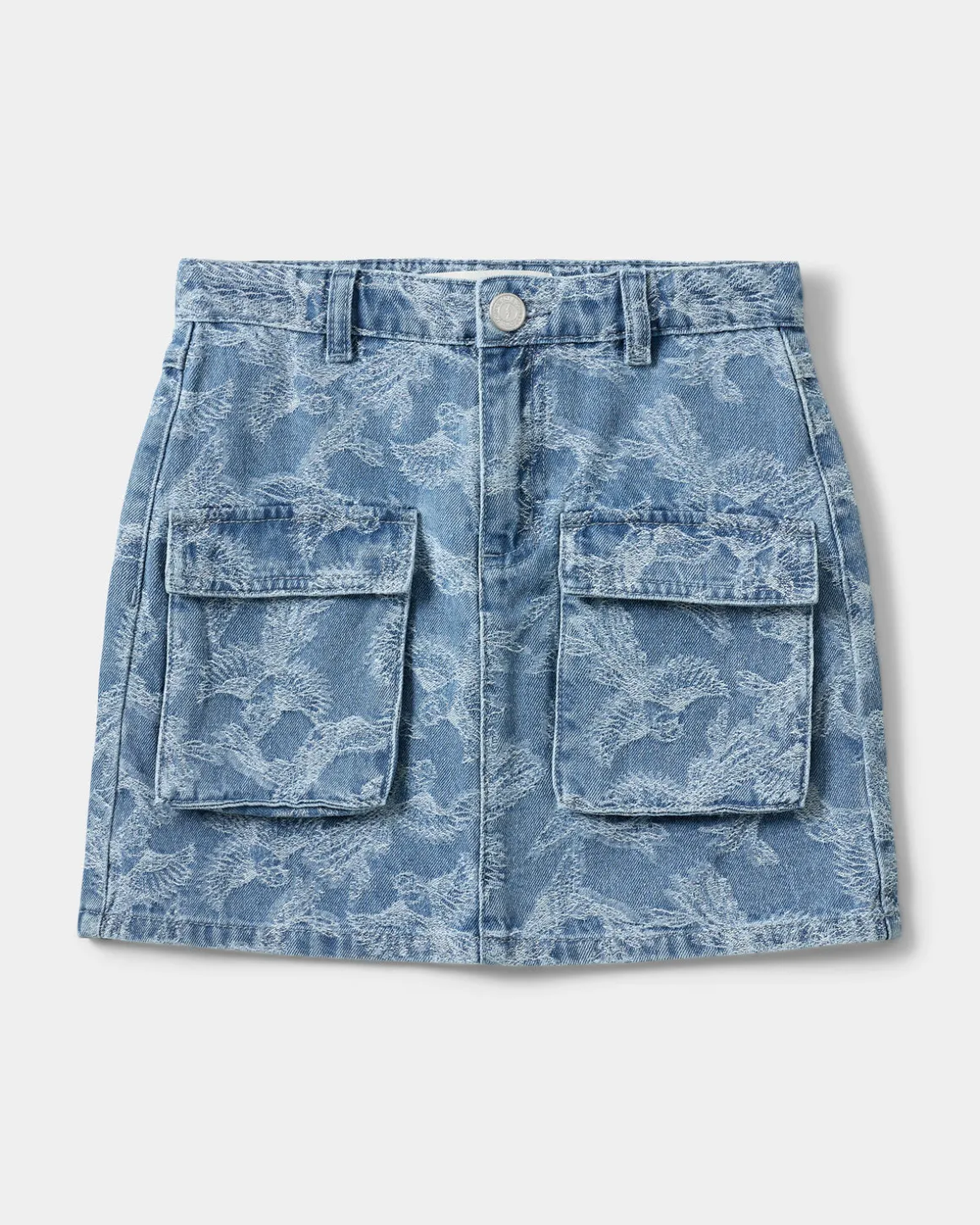 LARASY SKIRT - Light denim blue
