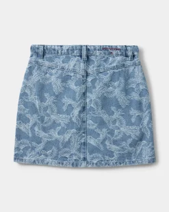 LARASY SKIRT - Light denim blue